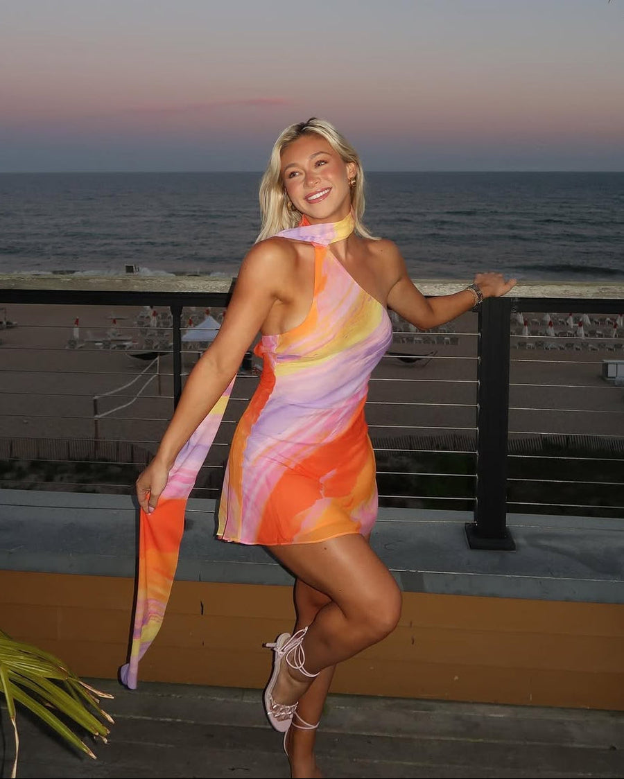 Katalina | Women's Mini Dress Halter Neck Sequin Summer Cocktail Party