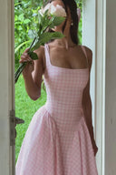 Kaydence | Women's Midi Dress Corset Satin Summer Wedding Guest
