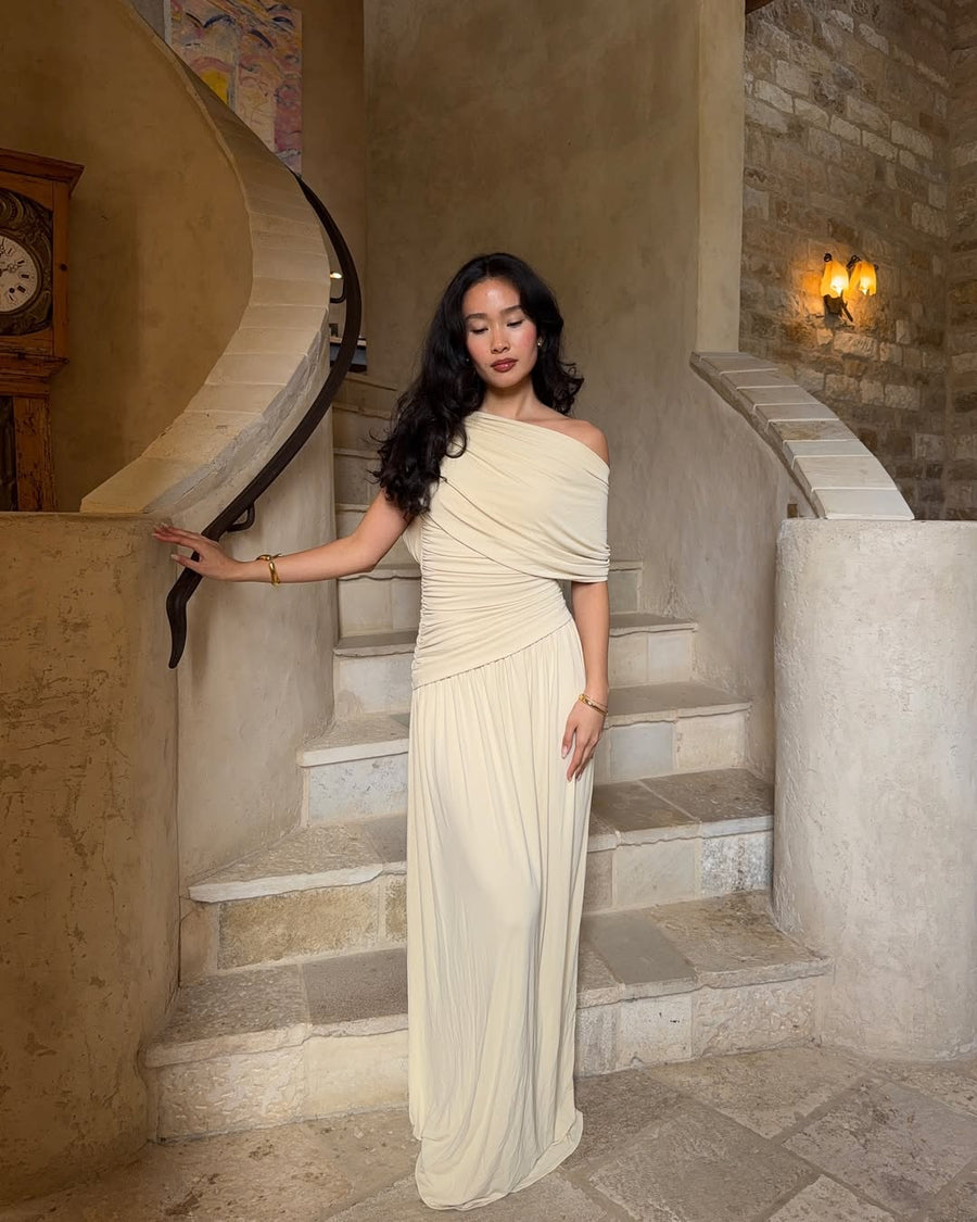 Kayla | Women's Maxi Dress One Shoulder Satin Summer Wedding Guest