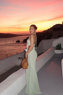 Kaylani | Women's Maxi Dress Halter Neck Mesh Summer Wedding Guest