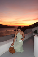 Kaylani | Women's Maxi Dress Halter Neck Mesh Summer Wedding Guest