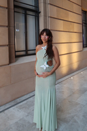 Kaylani | Women's Maxi Dress Halter Neck Mesh Summer Wedding Guest