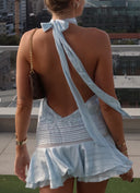 Kelly | Women's Mini Dress Halter Neck Sequin Summer Party