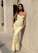 Kiara | Women's Maxi Dress Corset Satin Summer Wedding Guest