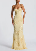 Kiara | Women's Maxi Dress Corset Satin Summer Wedding Guest