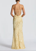 Kiara | Women's Maxi Dress Corset Satin Summer Wedding Guest