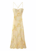 Kiara | Women's Maxi Dress Corset Satin Summer Wedding Guest