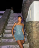 Lauren | Women's Two Piece Set Strapless Sequin Summer Going Out