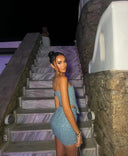 Lauren | Women's Two Piece Set Strapless Sequin Summer Going Out