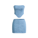 Lauren | Women's Two Piece Set Strapless Sequin Summer Going Out