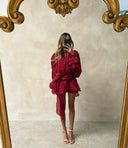 Lexi | Women's Mini Dress Ruffle Sequin Summer Race Day