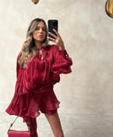 Lexi | Women's Mini Dress Ruffle Sequin Summer Race Day