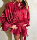 Lexi | Women's Mini Dress Ruffle Sequin Summer Race Day