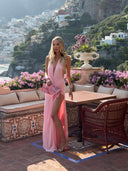 Lilith | Women's Maxi Dress Halter Neck Satin Summer Wedding Guest