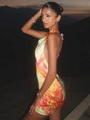 Lillian | Women's Mini Dress Halter Neck Sequin Summer Party