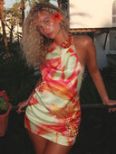 Lillian | Women's Mini Dress Halter Neck Sequin Summer Party