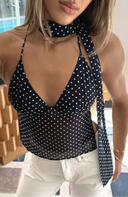 Lilly | Women's Top Halter Neck Chiffon Summer Going Out
