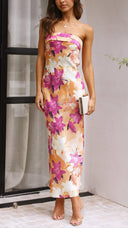 Linnea | Women's Maxi Dress Bodycon Satin Summer Wedding Guest