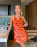 Livia | Women's Mini Dress Halter Neck Sequin Summer Cocktail Party
