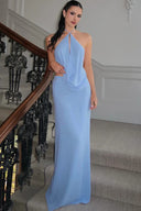 Lola | Women's Two Piece Set Halter Neck Chiffon Summer Party