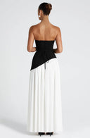 Lucinda | Women's Maxi Dress Strapless Satin Summer Wedding Guest