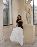 Lucinda | Women's Maxi Dress Strapless Satin Summer Wedding Guest