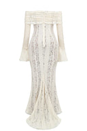 Lucy | Women's Maxi Dress Fishtail Lace Holiday Formal Evening