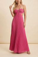 Luella | Women's Maxi Dress Halter Neck Satin Summer Wedding Guest