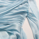 Madelyn | Women's Maxi Dress Draped Satin Summer Formal Evening