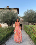Maeve | Women's Maxi Dress Ruffle Satin Summer Wedding Guest
