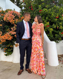 Maeve | Women's Maxi Dress Ruffle Satin Summer Wedding Guest