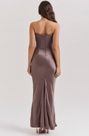 Maisy | Women's Maxi Dress Corset Satin Summer Wedding Guest