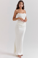 Maisy | Women's Maxi Dress Corset Satin Summer Wedding Guest