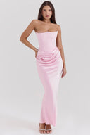 Maisy | Women's Maxi Dress Corset Satin Summer Wedding Guest