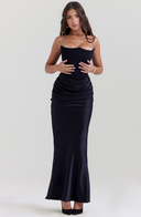 Maisy | Women's Maxi Dress Corset Satin Summer Wedding Guest