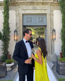 Makayla | Women's Maxi Dress Strapless Satin Summer Wedding Guest