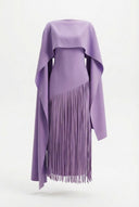 Mariah | Women's Maxi Dress Cape Sleeve Satin Summer Formal Evening
