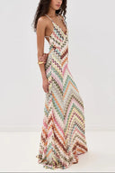 Marie | Women's Maxi Dress V-Neck Crochet Summer Wedding Guest