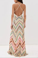 Marie | Women's Maxi Dress V-Neck Crochet Summer Wedding Guest