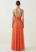 Marlowe | Women's Maxi Dress Halter Neck Satin Summer Wedding Guest