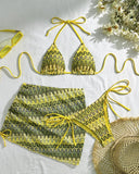 Mayra | Women's Bikini Set Halter Neck Beach Holiday