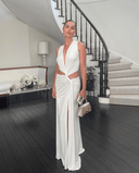 Meadowlyn | Women's Maxi Dress Cut-Out Satin Summer Wedding Guest