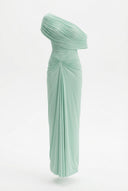 Melanie | Women's Maxi Dress Ruched Satin Summer Wedding Guest