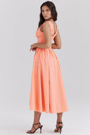 Michelle | Women's Midi Dress Corset Satin Summer Wedding Guest