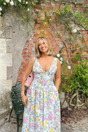 Michelle | Women's Midi Dress Corset Satin Summer Wedding Guest