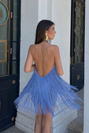 Millie | Women's Mini Dress Halter Neck Sequin Summer Cocktail Party