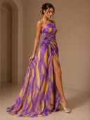 Mitchell | Women's Maxi Dress One Shoulder Satin Summer Wedding Guest