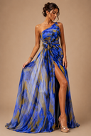 Mitchell | Women's Maxi Dress One Shoulder Satin Summer Wedding Guest