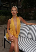 Nala | Women's Mini Dress Halter Neck Knit Summer Party