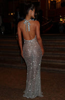 Noé | Women's Maxi Dress Halter Neck Sequin Summer Evening